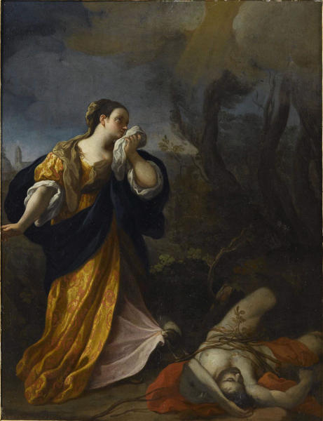 Sainte Marguerite de Cortone decouvrant le corps de son amant reference